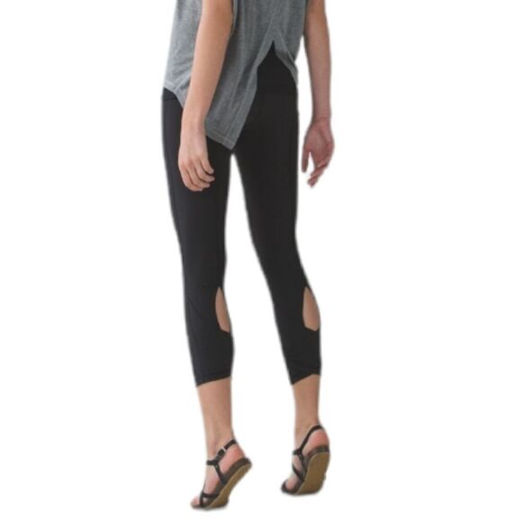 LULULEMON Wunder Under Pant (Roll Down Dance) - Black 10 - Picture 8 of 13